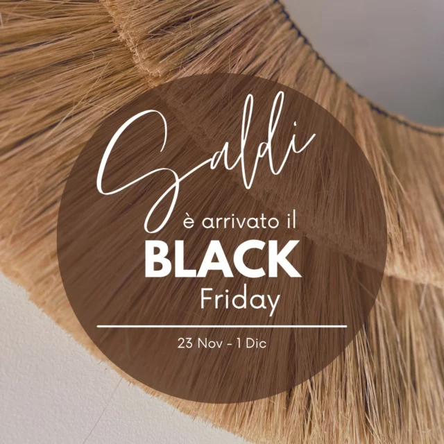 𝗘' 𝗔𝗥𝗥𝗜𝗩𝗔𝗧𝗢 𝗜𝗟 𝗕𝗟𝗔𝗖𝗞 𝗙𝗥𝗜𝗗𝗔𝗬

Sconto del 30% 🤎 su TUTTO il sito a partire da oggi, 23 Novembre, valido fino a Domenica 1 Dicembre! ✨🧸